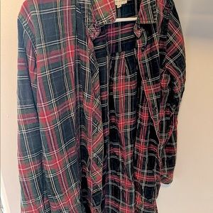 Women’s cut flannel tee